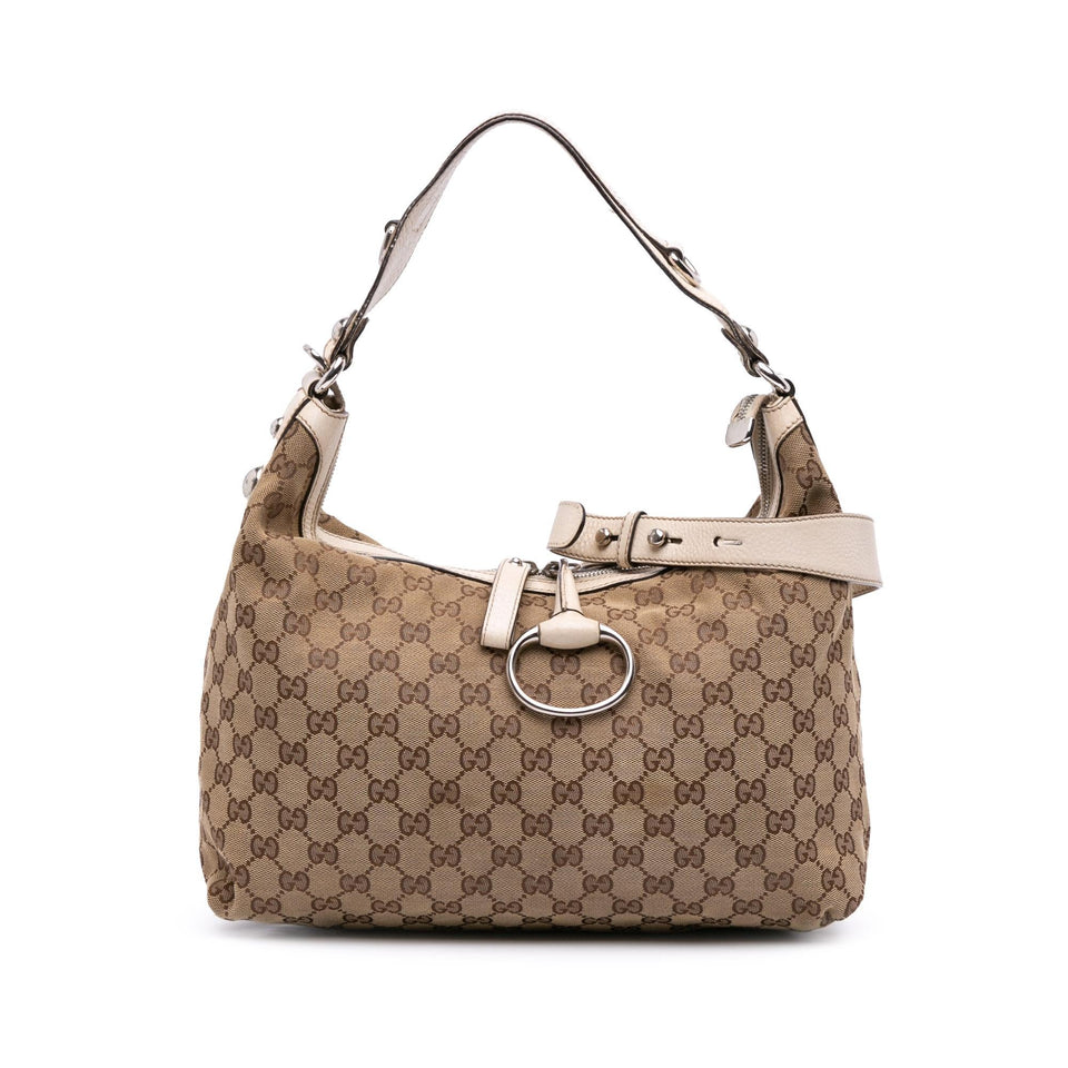 Gucci Medium GG Canvas Icon Bit Satchel