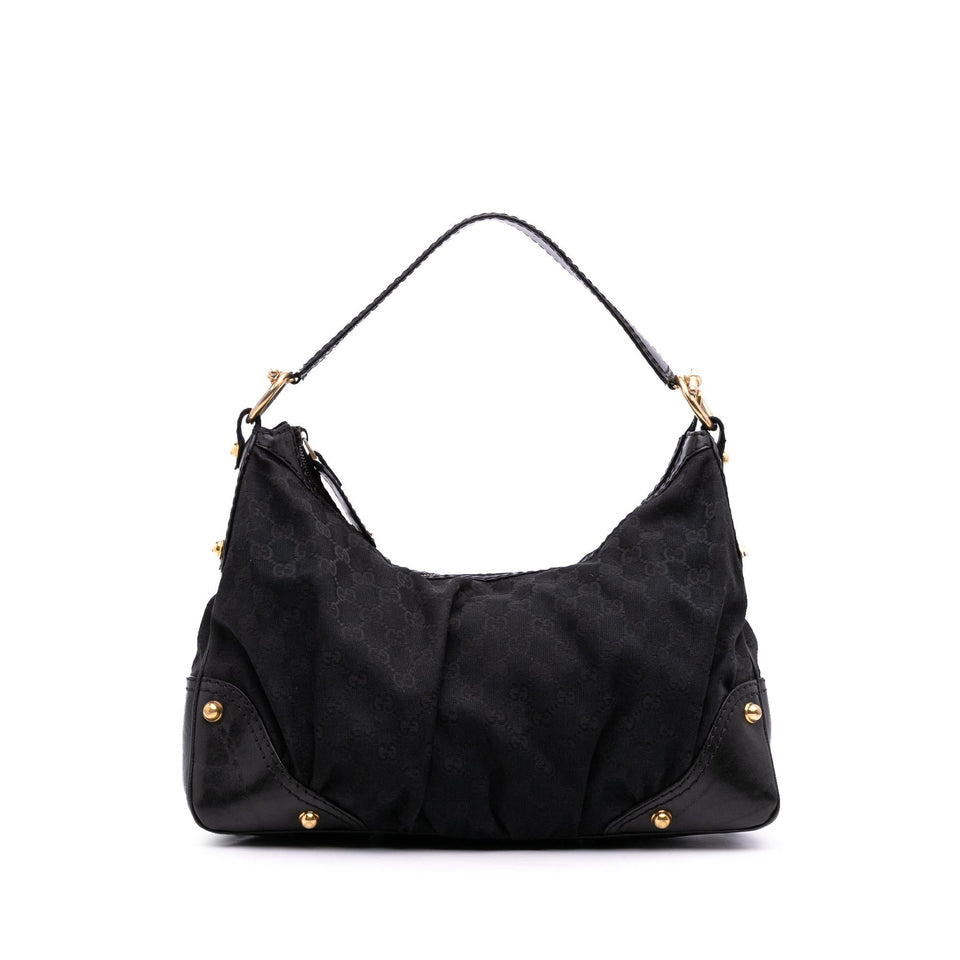 Gucci Medium GG Canvas Jockey Hobo