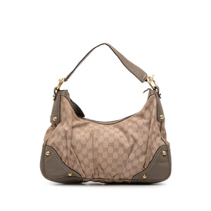 Gucci Medium GG Canvas Jockey Hobo