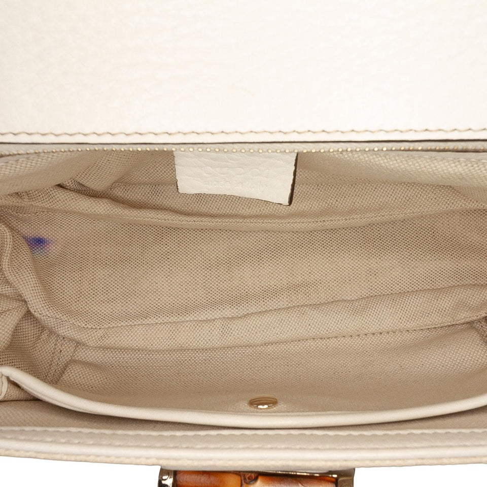 Gucci Medium GG Canvas New Bamboo Satchel
