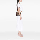 Gucci Medium GG Canvas New Bamboo Top Handle Bag