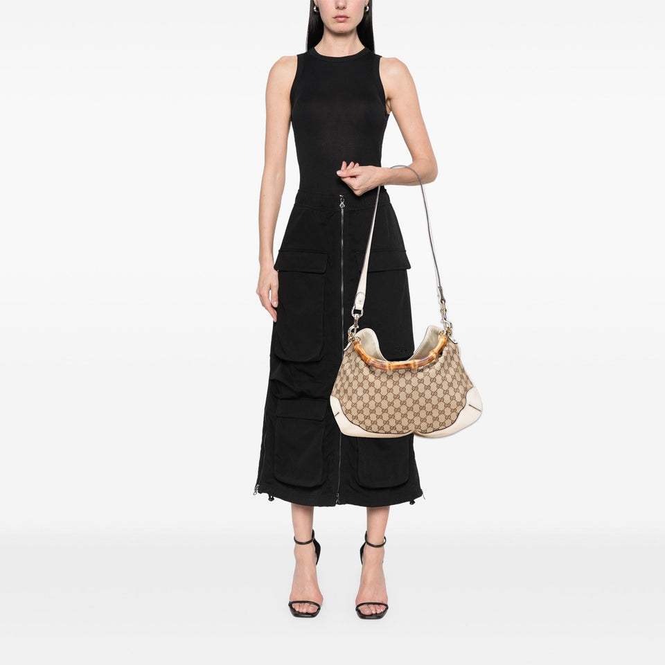 Gucci Medium GG Canvas Peggy Satchel