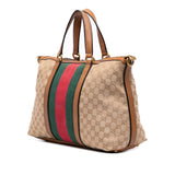 Gucci Medium GG Canvas Rania Top Handle Bag