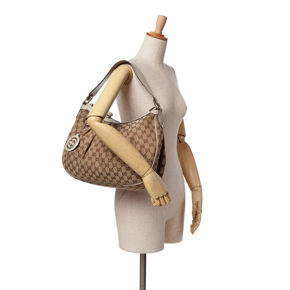 Gucci Medium GG Canvas Sukey Shoulder Bag