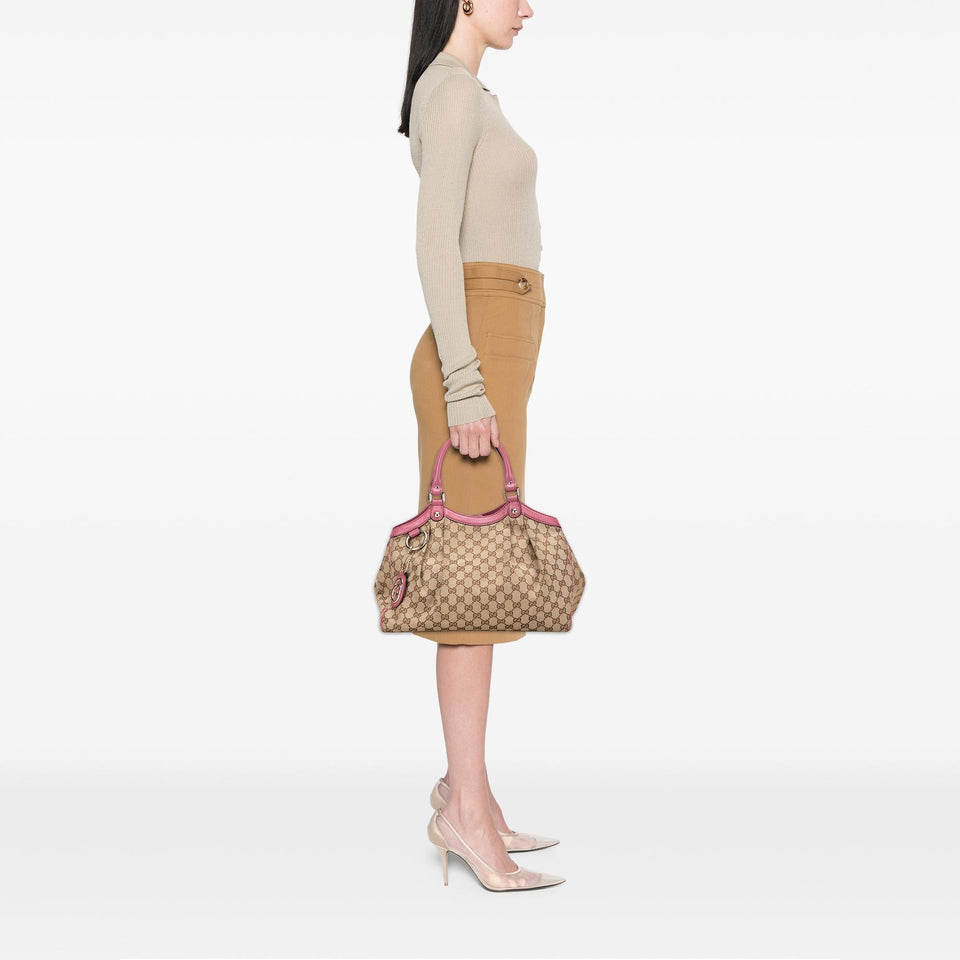 Gucci Medium GG Canvas Sukey Tote