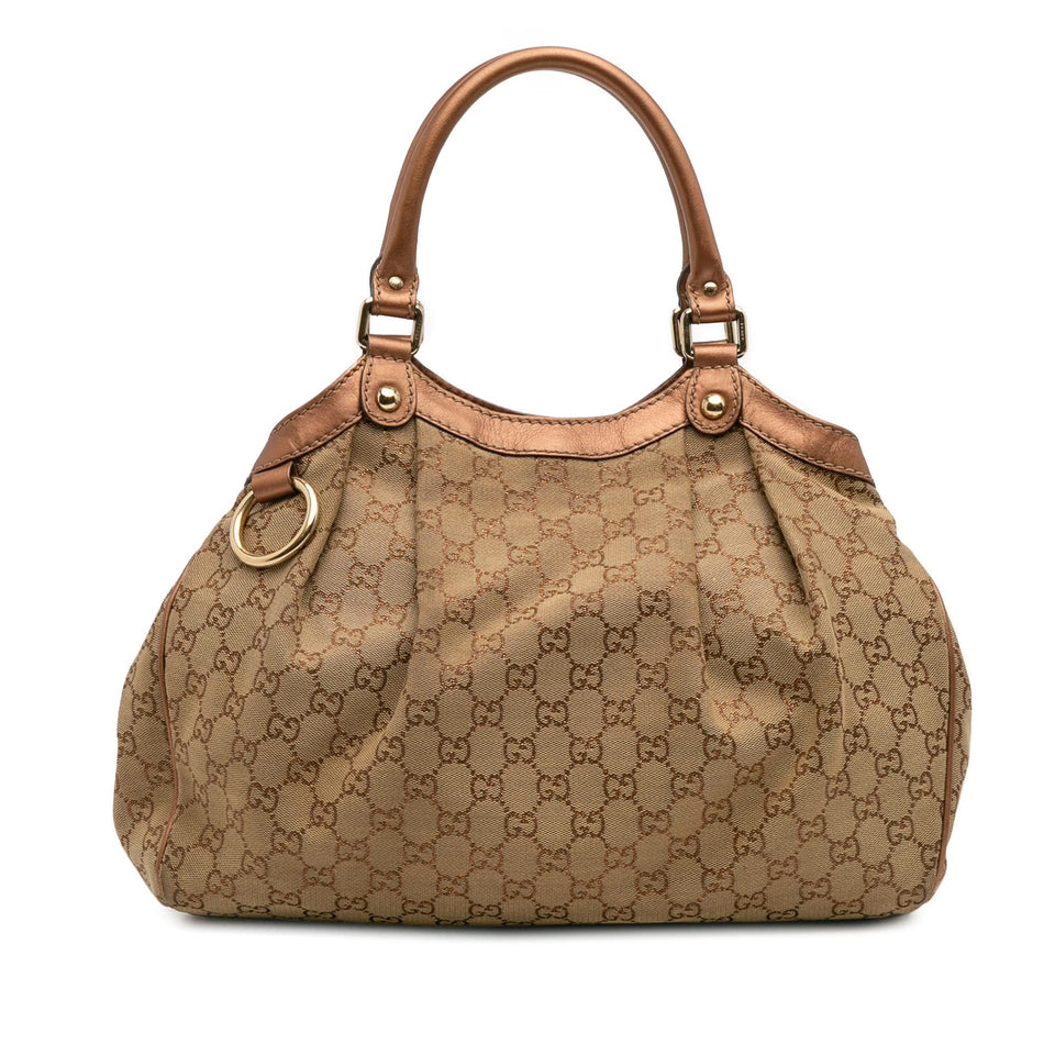 Gucci Medium GG Canvas Sukey Tote