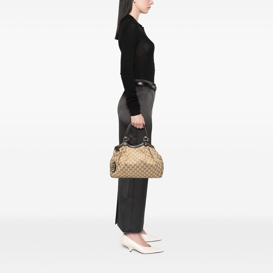 Gucci Medium GG Canvas Sukey Tote
