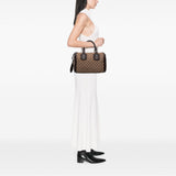 Gucci Medium GG Canvas Techno Tag Boston Bag