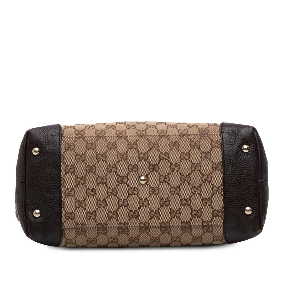 Gucci Medium GG Canvas Web Dressage Tote
