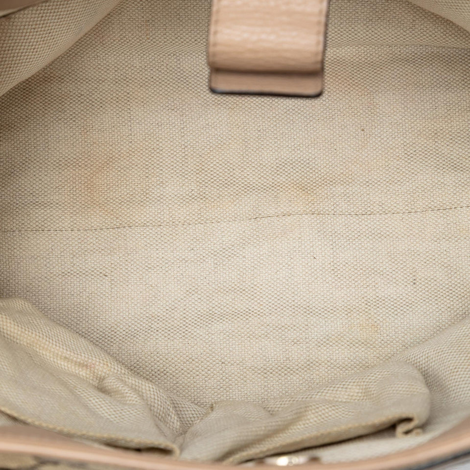 Gucci Medium GG Canvas Web Dressage Tote