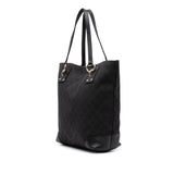 Gucci Medium GG Denim Charm Tote