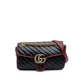 Gucci Medium GG Marmont Matelasse Diagonal Leather Torchon Shoulder Bag