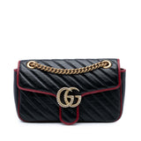 Gucci Medium GG Marmont Matelasse Diagonal Leather Torchon Shoulder Bag