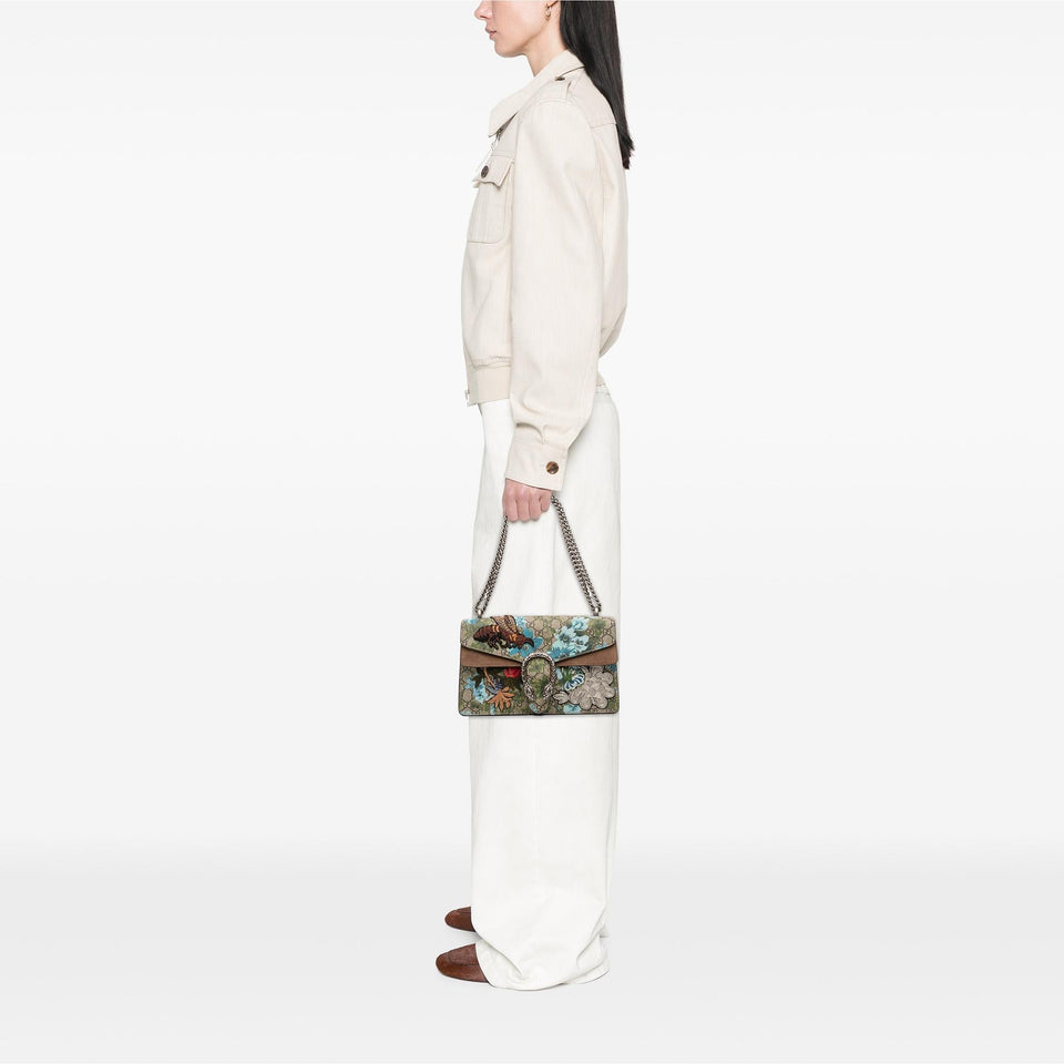 Gucci Medium GG Supreme Blooms and Bee Dionysus Shoulder Bag