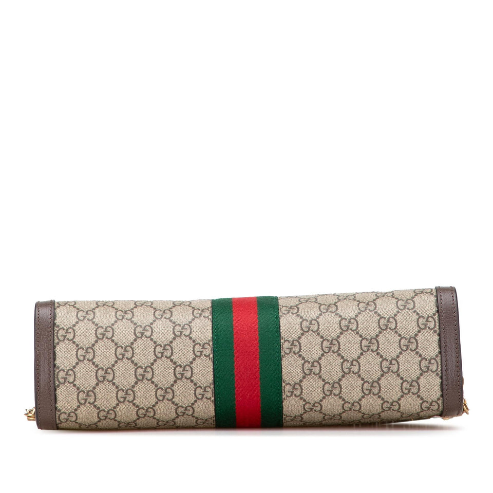 Gucci Medium GG Supreme Ophidia Web Chain Shoulder Bag