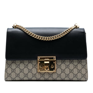 Gucci Medium GG Supreme Padlock Shoulder Bag