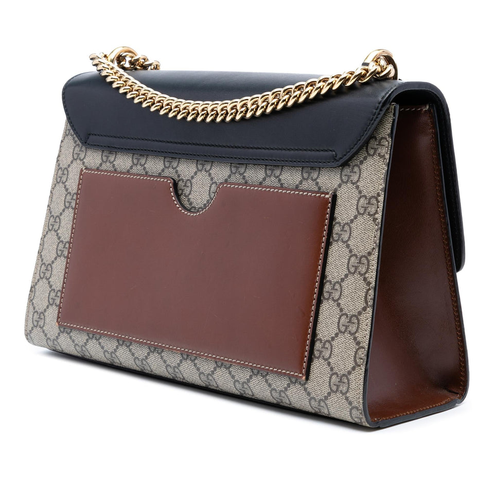 Gucci Medium GG Supreme Padlock Shoulder Bag