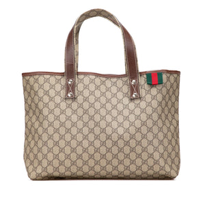 Gucci Medium GG Supreme Web Loop Tote