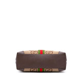 Gucci Medium Jumbo GG Canvas Web Ophidia Tote