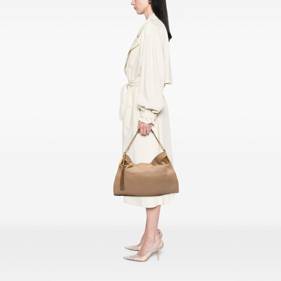 Gucci Medium Leather 1970 Chain Hobo Bag