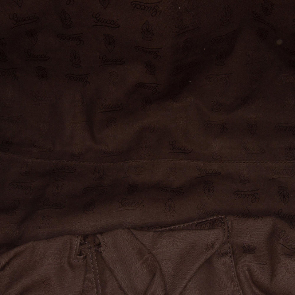 Gucci Medium Leather Bamboo Bar Tote
