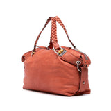 Gucci Medium Leather Bamboo Bar Tote