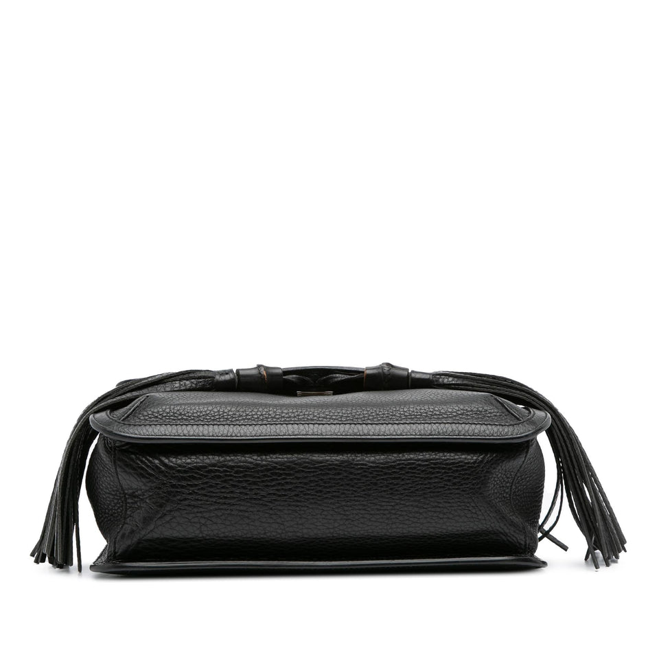 Gucci Medium Leather Bamboo Daily Crossbody