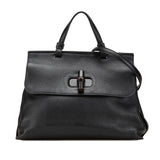 Gucci Medium Leather Bamboo Daily Satchel