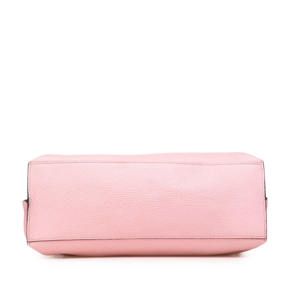 Gucci Medium Leather Bamboo Daily Satchel