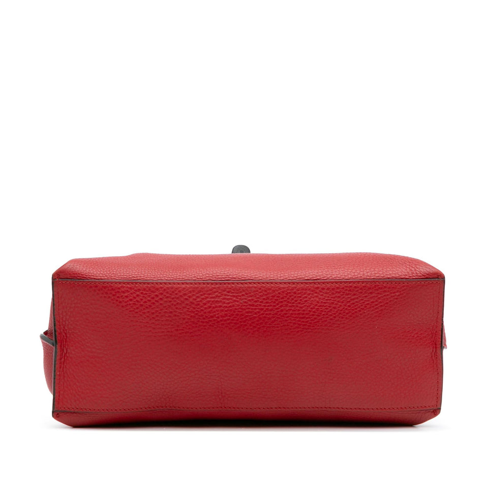 Gucci Medium Leather Bamboo Daily Satchel
