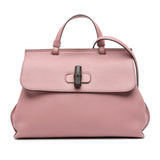 Gucci Medium Leather Bamboo Daily Satchel