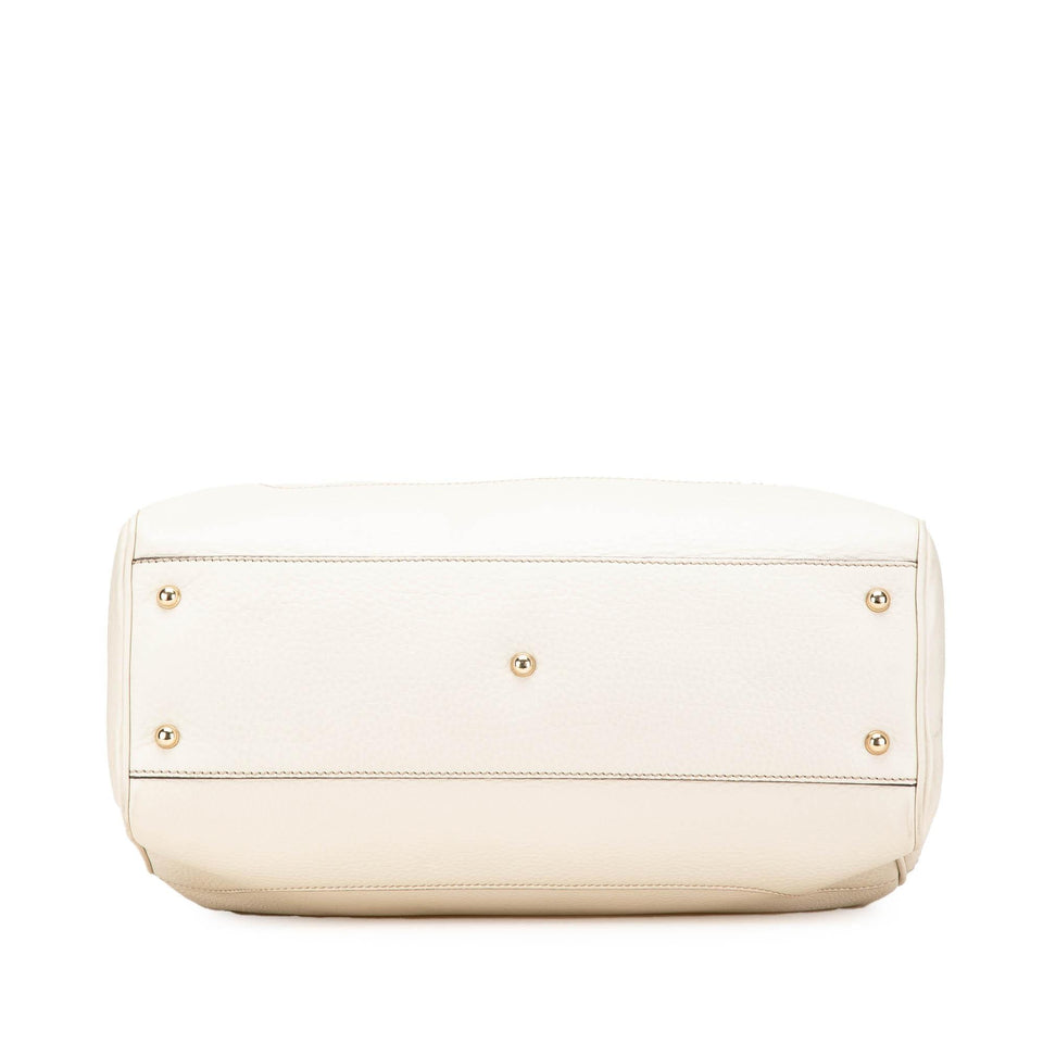 Gucci Medium Leather Bamboo Diana Tote