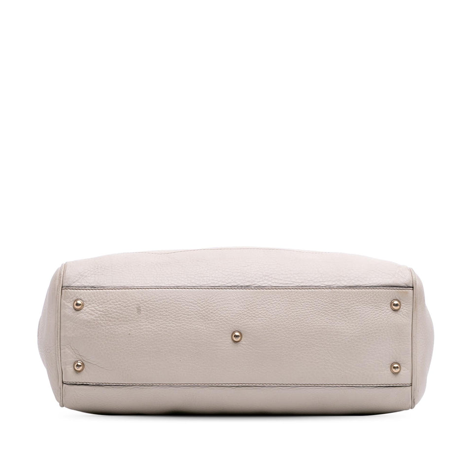 Gucci Medium Leather Bamboo Diana Tote