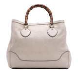 Gucci Medium Leather Bamboo Diana Tote