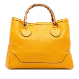 Gucci Medium Leather Bamboo Diana Tote