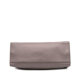Gucci Medium Leather Bamboo Nymphaea Satchel