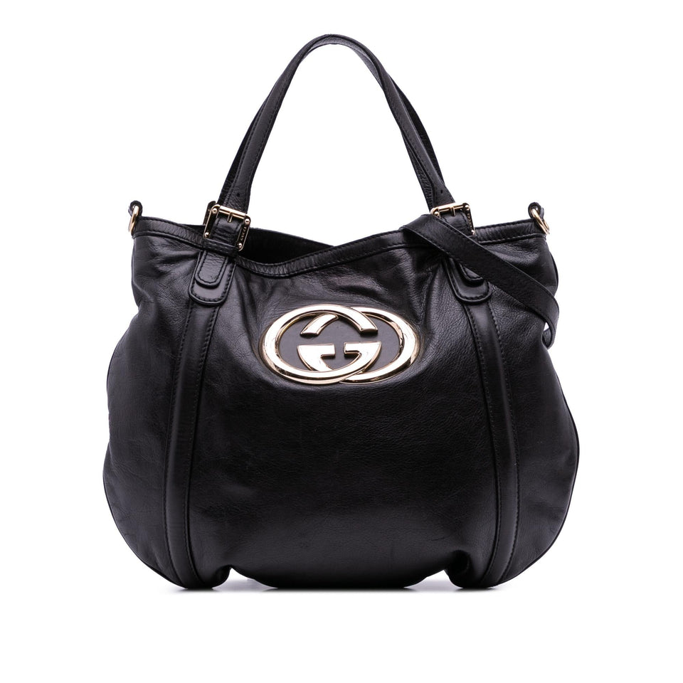 Gucci Medium Leather Britt Satchel