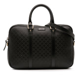 Gucci Medium Leather Diamante Bright Business Bag