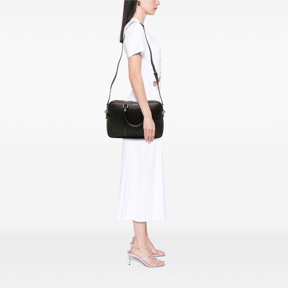 Gucci Medium Leather Diamante Bright Business Bag
