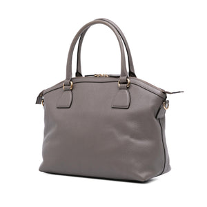 Gucci Medium Leather GG Charm Dome Satchel