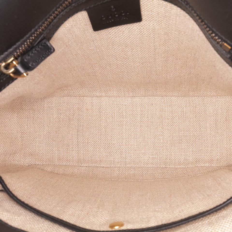 Gucci Medium Leather Lady Web Crossbody