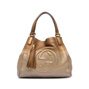 Gucci Medium Leather Ombre Soho Cellarius Tote