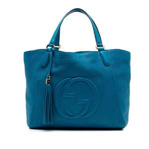 Gucci Medium Leather Soho Cellarius Tote