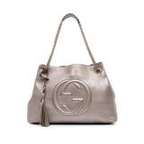Gucci Medium Leather Soho Chain Tote