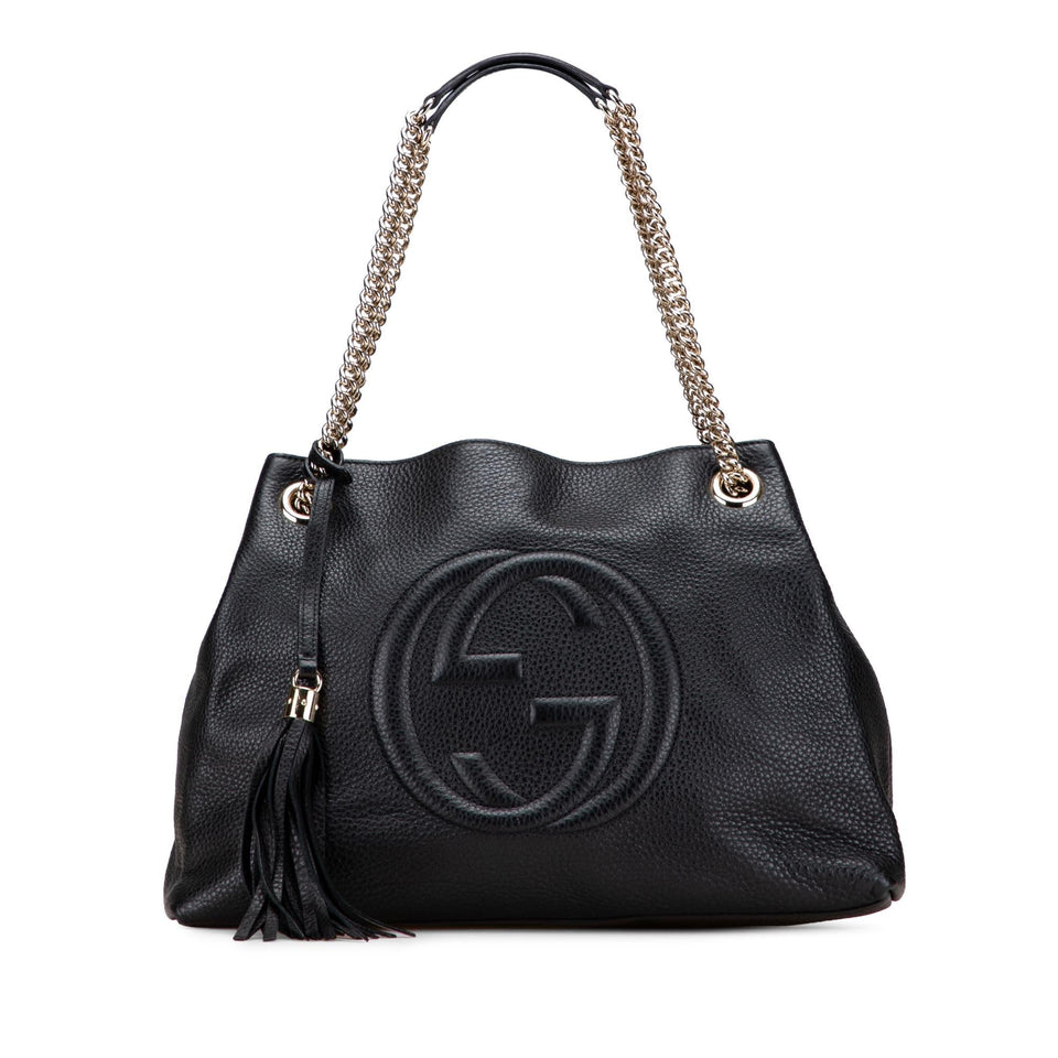 Gucci Medium Leather Soho Chain Tote