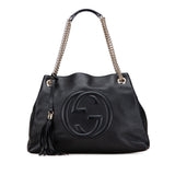 Gucci Medium Leather Soho Chain Tote