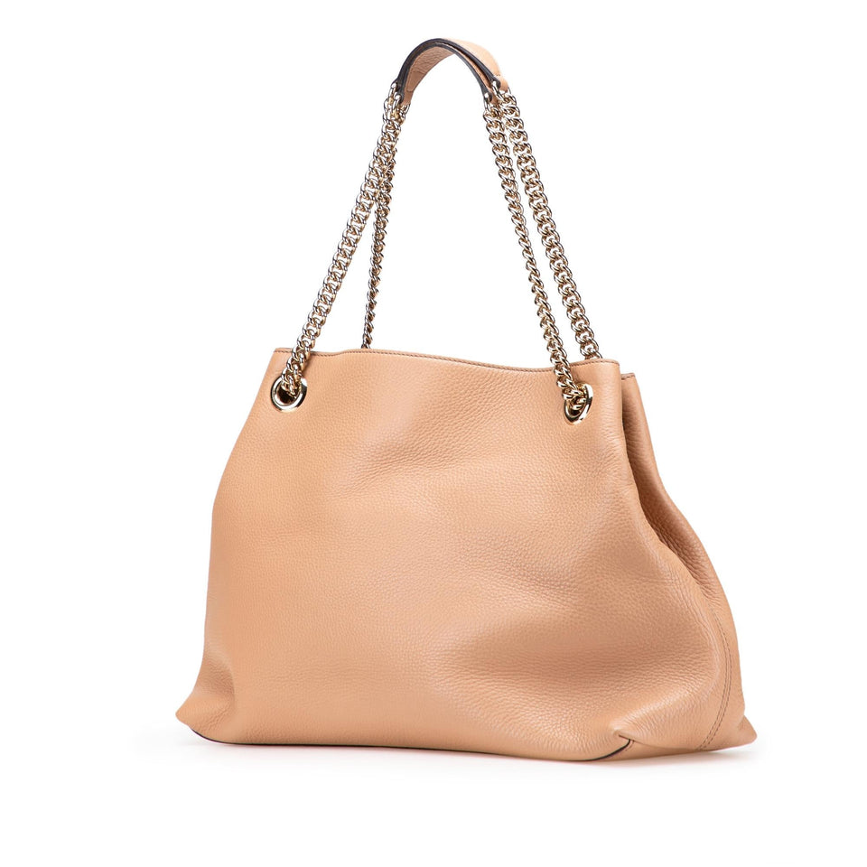 Gucci Medium Leather Soho Chain Tote