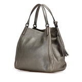 Gucci Medium Metallic Leather Soho Cellarius Tote