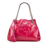 Gucci Medium Patent Soho Chain Tote