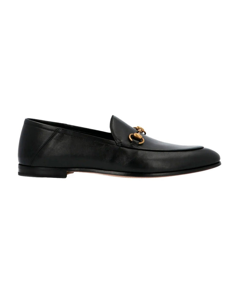 Gucci MEN'S BRIXTON LEATHER APRON TOE ANGELLO LOAFERS